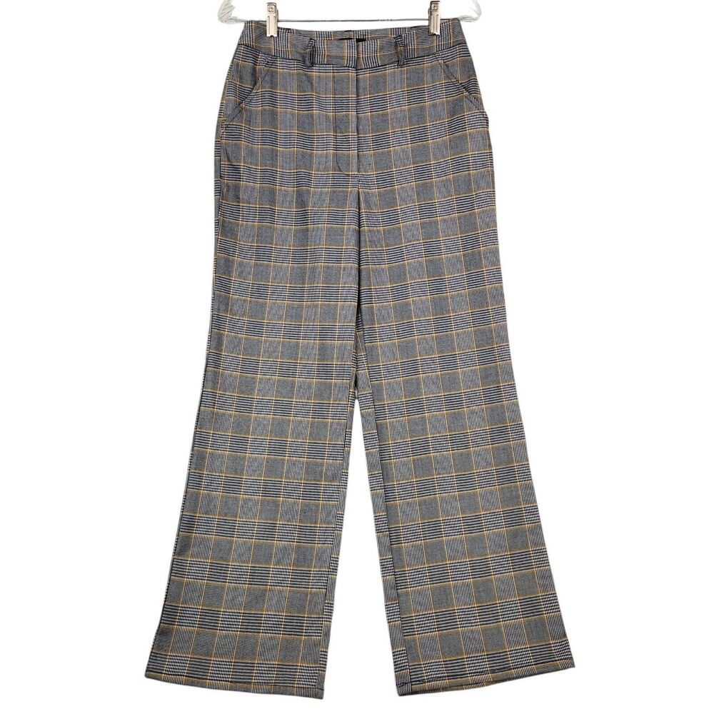 Forever‎ 21 Straight Leg Dress Pants Size Medium Houndstooth Plaid Career Office